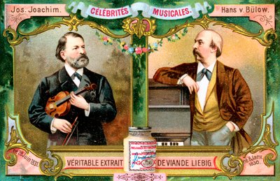 Joseph Joachim and Hans von Bülow by Unbekannt