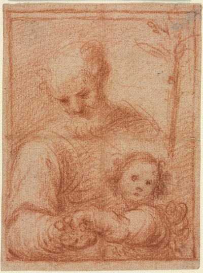 Joseph and Child (recto) by Unbekannt
