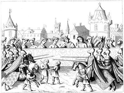 Jousting in the Time of Queen Isabeau by Unbekannt