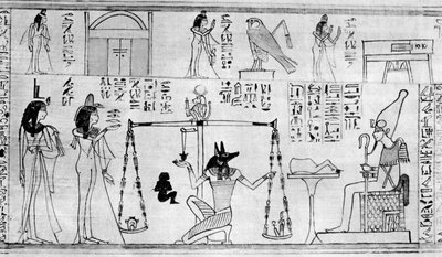 Judgement of the Dead, from the Temple of Deir-el-Bahari, Egypt by Unbekannt
