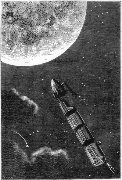 Jules Verne, De la Terre à la Lune by Unbekannt