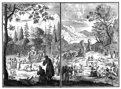 Jumala, Wirku-Accha. A deity of Lapland, 1727-1738 by Unbekannt