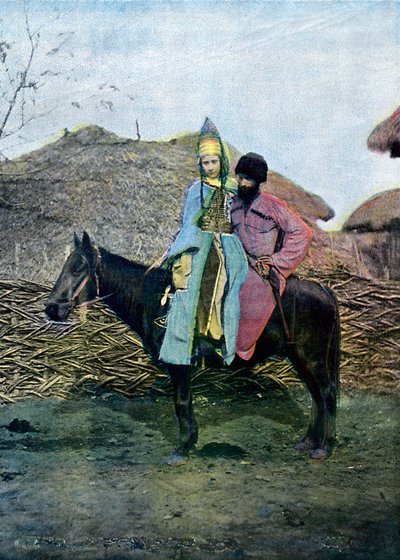 Kabardin Couple on a Journey, c1890 by Unbekannt