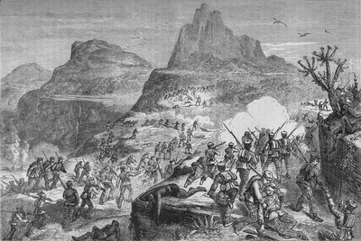 Kaffir War - Attacking a Native Position by Unbekannt