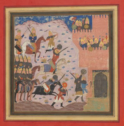 Kai Khusrau, Gudarz and Giv Capturing the Demon