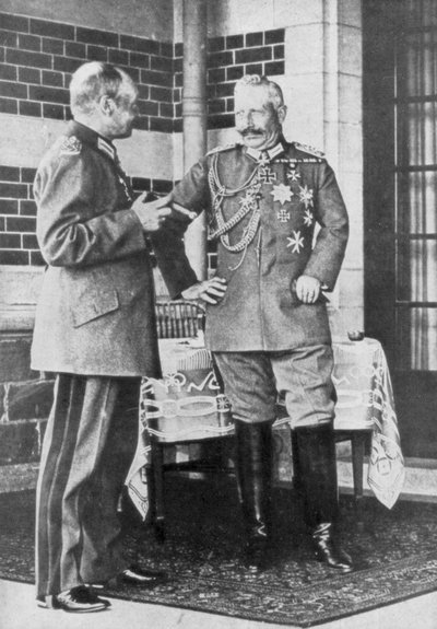 Kaiser Wilhelm II of Germany and Frederick Augustus III of Saxony by Unbekannt