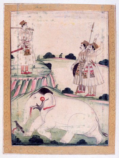 Kanada Ragini, Ragamala Album, School of Rajasthan by Unbekannt