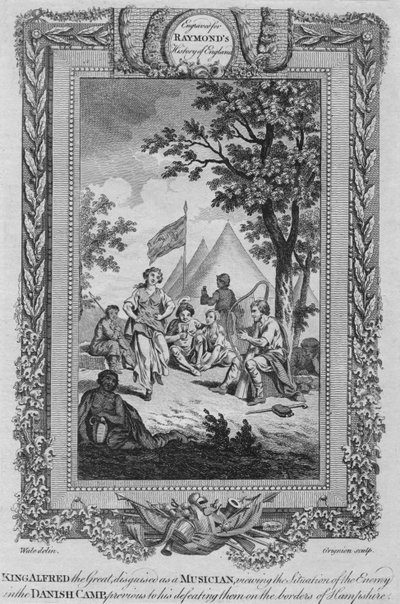King Alfred the Great, Disguised as a Musician, Viewing the Situation of the Enemy by Unbekannt