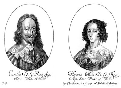 King Charles I and Queen Henrietta Maria by Unbekannt