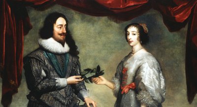 King Charles I and Queen Henrietta Maria by Unbekannt
