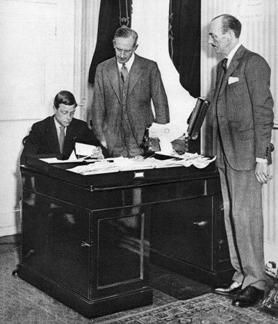 King Edward VIII at Work with His Staff in St James