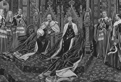 King Edward VII and Queen Alexandra at the Opening of His Majesty