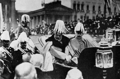 King Edward VII and Kaiser Wilhelm II in Berlin, February 1909 by Unbekannt