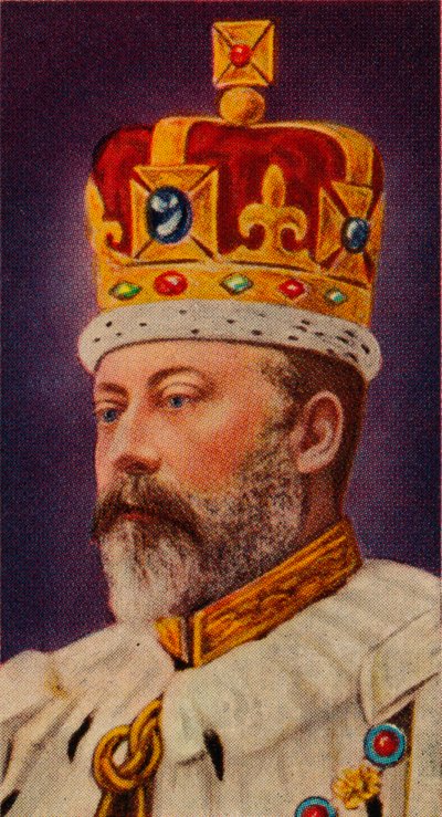 King Edward VII at his coronation by Unbekannt