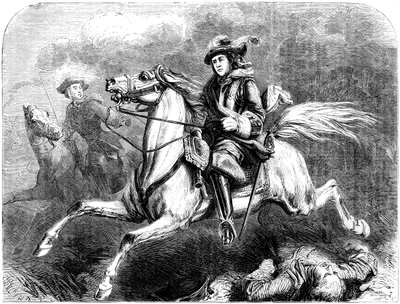 King George II at the Battle of Dettingen, 1743 by Unbekannt