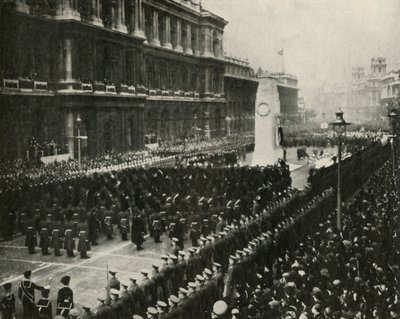 King George VI Attending Armistice Day Ceremony at the Cenotaph, Whitehall, Nov 11th, 1936, 1937 by Unbekannt