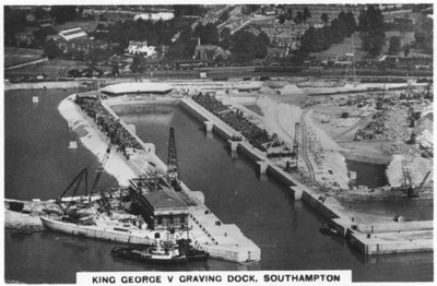 King George V Graving Dock, Southampton, 1936 by Unbekannt