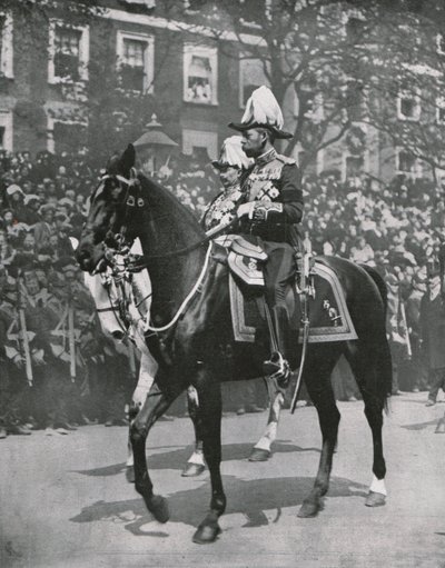 King George V at the Funeral of His Father King Edward VII, London by Unbekannt