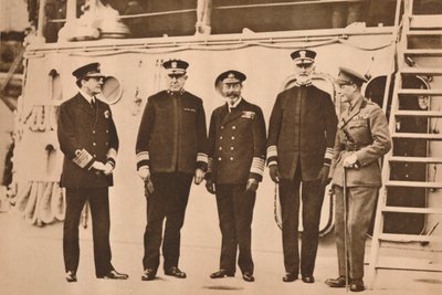 King George V Visiting the Fleet, November 1917 by Unbekannt