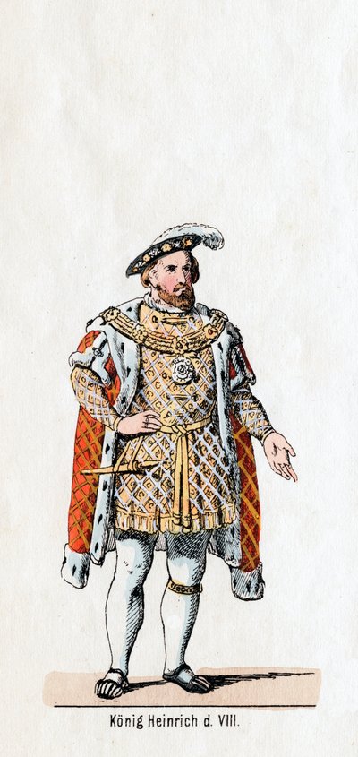 King Henry VIII of England, Costume Design for Shakespeare