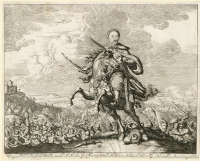 King John III Sobieski at the Battle of Khotyn on 11 November 1673, 1673 by Unbekannt