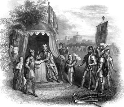 King John Signing the Magna Carta, Runnymede, Surrey, 1215 by Unbekannt