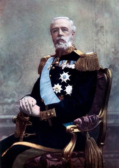 King Oscar II of Sweden by Unbekannt