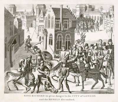 King Richard II confronting the rebels, Peasants