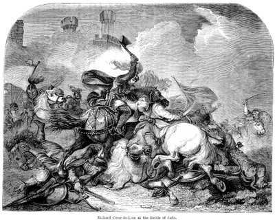 King Richard I at the Battle of Jaffa by Unbekannt