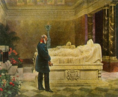 King Wilhelm I at the Tomb of His Parents, 19 July 1870 by Unbekannt