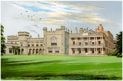 Knowsley Hall, Lancashire, Home of the Earl of Derby by Unbekannt