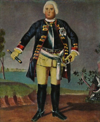 King Friedrich Wilhelm I of Prussia 1688-1740 - Engraving after the painting by Weidemann by Unbekannt
