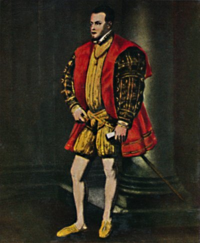 King Philip II of Spain - Painting by Titian by Unbekannt