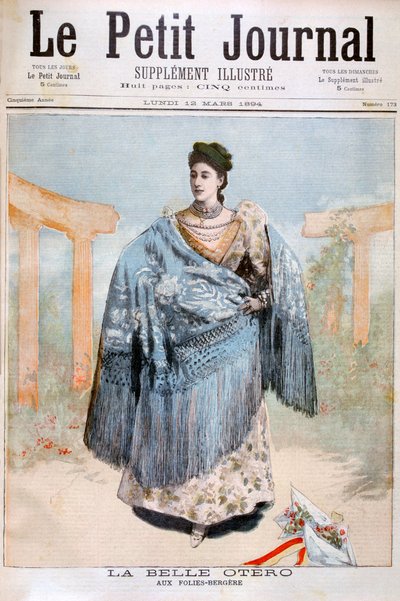 La Belle Otero, Spanish Born Dancer, Actress and Courtesan by Unbekannt