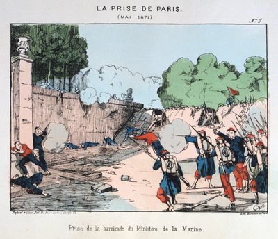 The Capture of Paris, May 1871 by Unbekannt