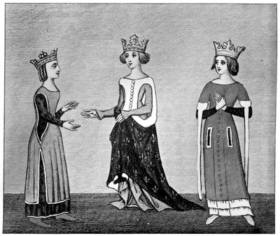 Ladies Dress, 14th Century, 1910 by Unbekannt