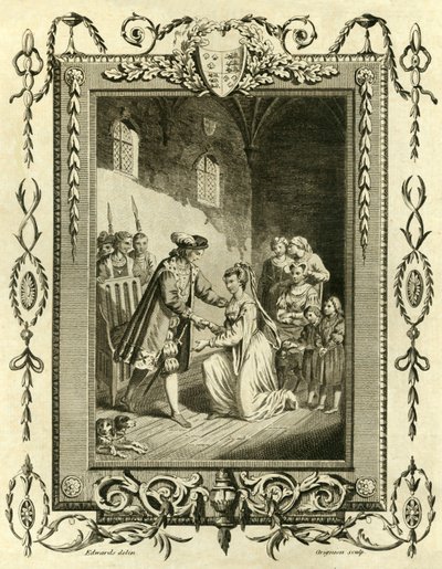 Lady Elizabeth Grey Petitioning Edward IV to Restore Her Lands, 1461, 1783 by Unbekannt