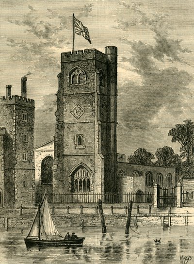 Lambeth Church 1825, c1878 by Unbekannt