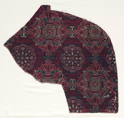 Lampas Fragment with Foliate Medallions by Unbekannt