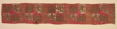 Lampas with Heraldry of Castile and León, from a Royal Christian Robe by Unbekannt