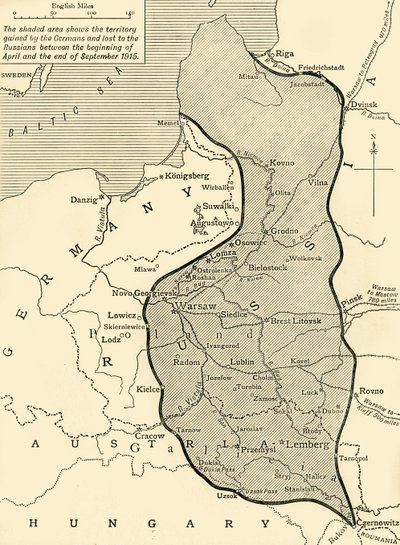 Land taken by Germany from Russia, First World War by Unbekannt