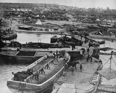 Landing Beach at Sedd el Bahr, as British Troops Arrived on the Peninsula, 1915 by Unbekannt
