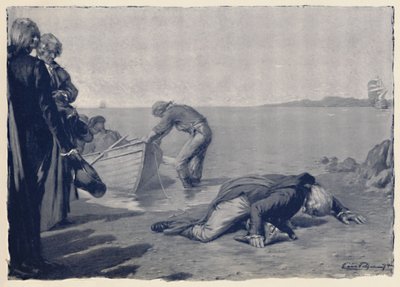Landing of Paoli on Corsican Soil, Late 18th Century, 1896 by Unbekannt