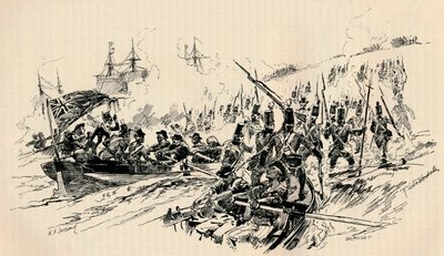 Landing of Sir Ralph Abercromby and British Forces at Alexandria, 1801, 1884 by Unbekannt