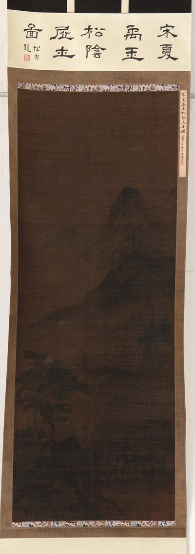 Landscape: mountains, stream, and pine-trees, Ming dynasty by Unbekannt