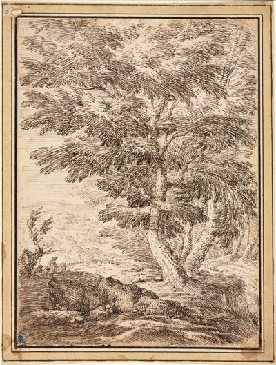 Landscape with Clump of Trees by Unbekannt