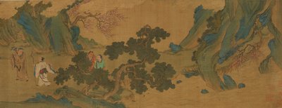 Landscape with Daoist Immortals in the Mountains by Unbekannt