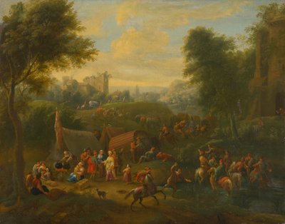Landscape with Figural Staffage by Unbekannt