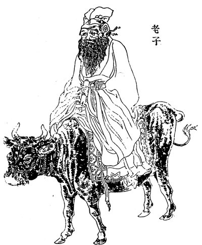 Lao-Tzu, ancient Chinese philosopher and inspiration of Taoism, late 19th century by Unbekannt