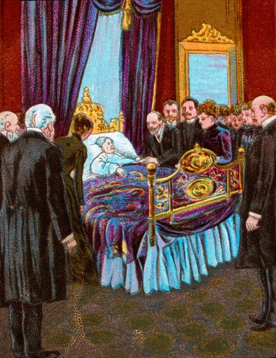 Last Moments of Queen Victoria - Scene at Osborne House by Unbekannt